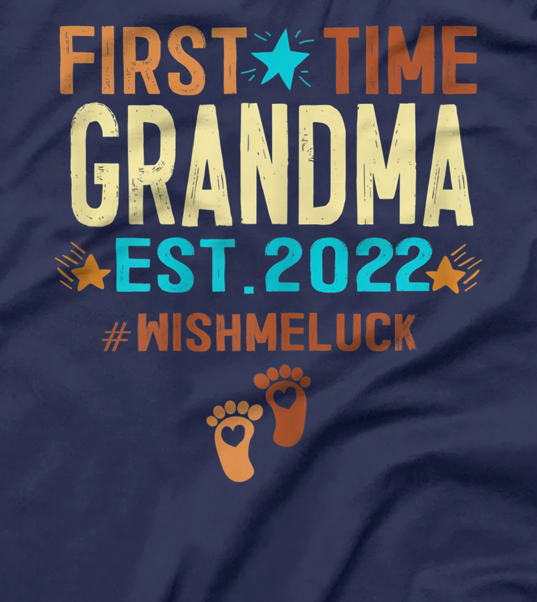Womens Promoted To Grandma 2022 First Time Grandma Est 2022 T-Shirt