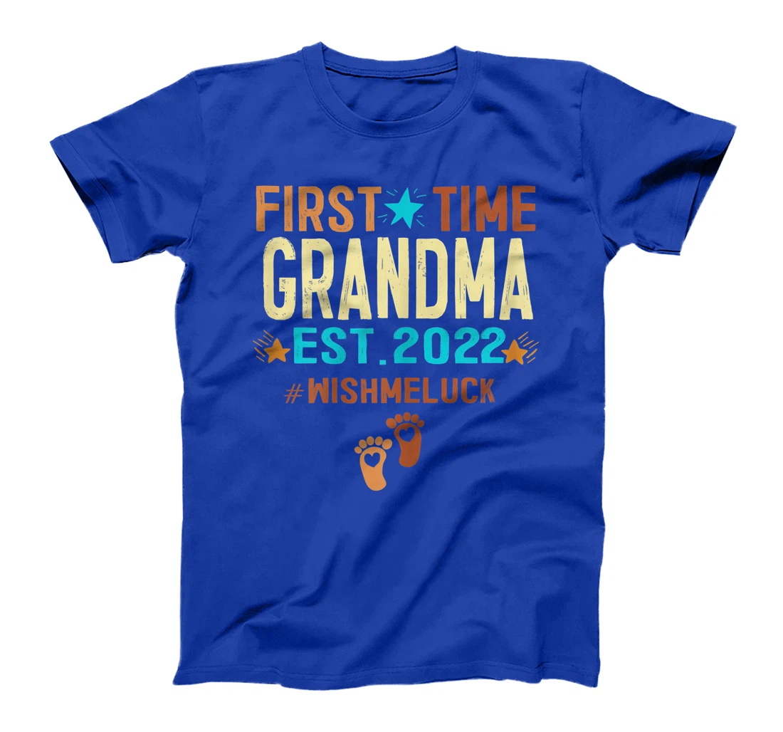 Womens Promoted To Grandma 2022 First Time Grandma Est 2022 T-Shirt
