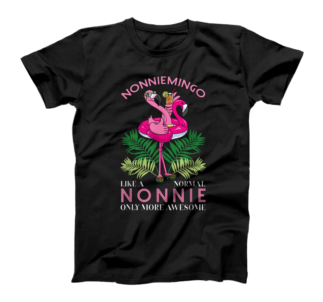 Nonniemingo Grandmother Flamingo Lover Gramma Grandma Granny T-Shirt