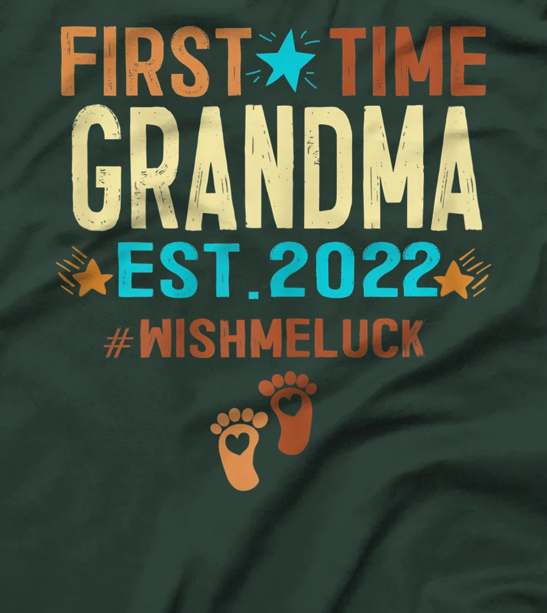 Womens Promoted To Grandma 2022 First Time Grandma Est 2022 T-Shirt