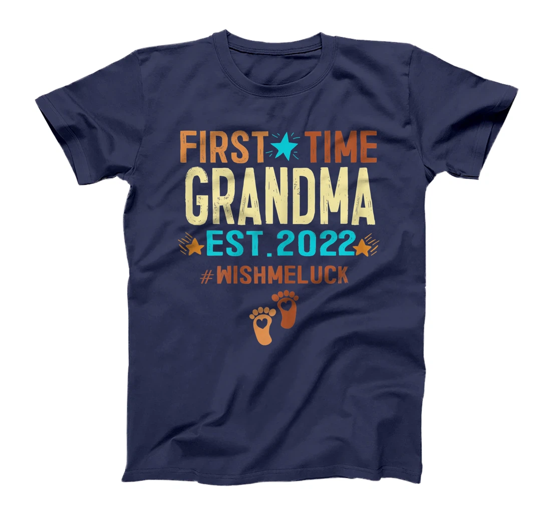 Womens Promoted To Grandma 2022 First Time Grandma Est 2022 T-Shirt