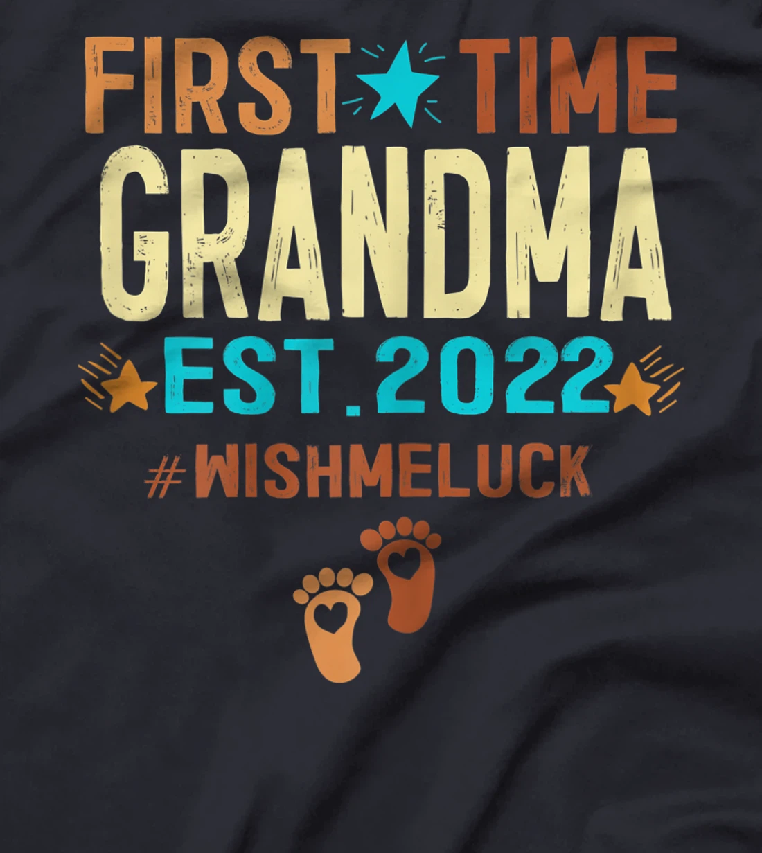 Womens Promoted To Grandma 2022 First Time Grandma Est 2022 T-Shirt