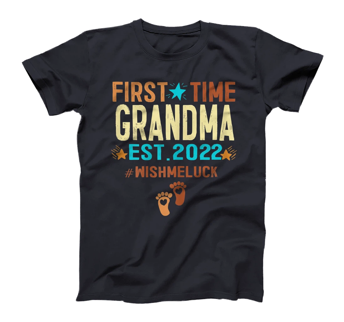 Womens Promoted To Grandma 2022 First Time Grandma Est 2022 T-Shirt