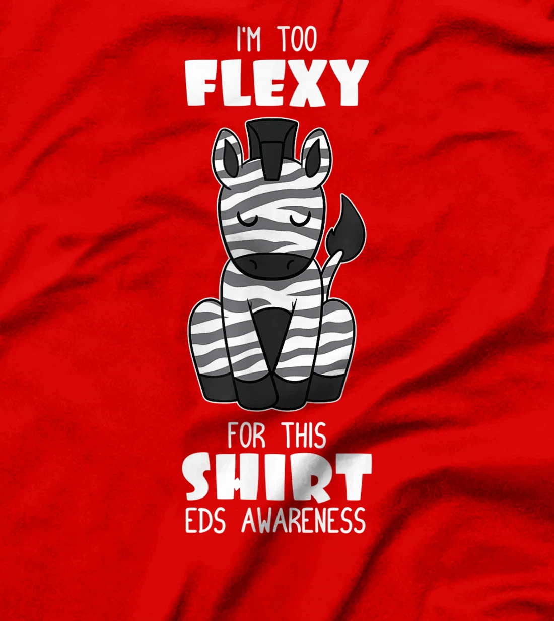 Zebra Ehlers Danlos Syndrome Fighter Black And White Gift T-Shirt