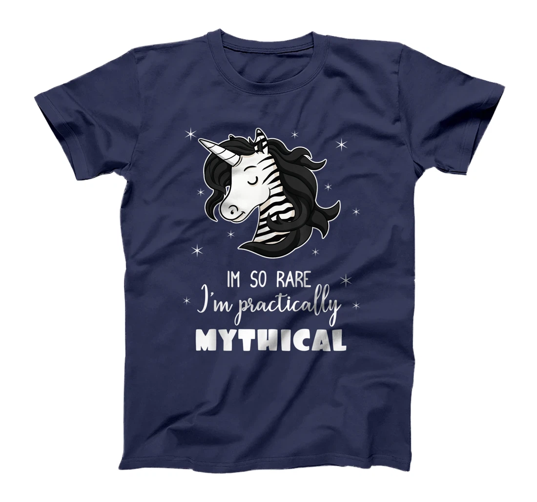 Mythical Unicorn Ehlers Danlos Black And White Zebra Stripe T-Shirt