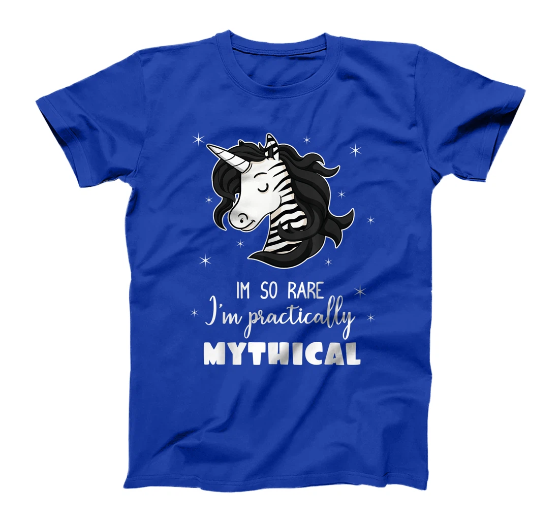 Mythical Unicorn Ehlers Danlos Black And White Zebra Stripe T-Shirt
