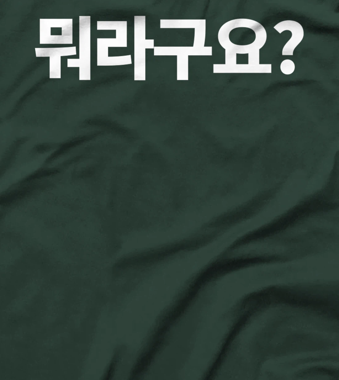What Did You Say? Written in Korean Morago Hangul Kdrama Premium T-Shirt