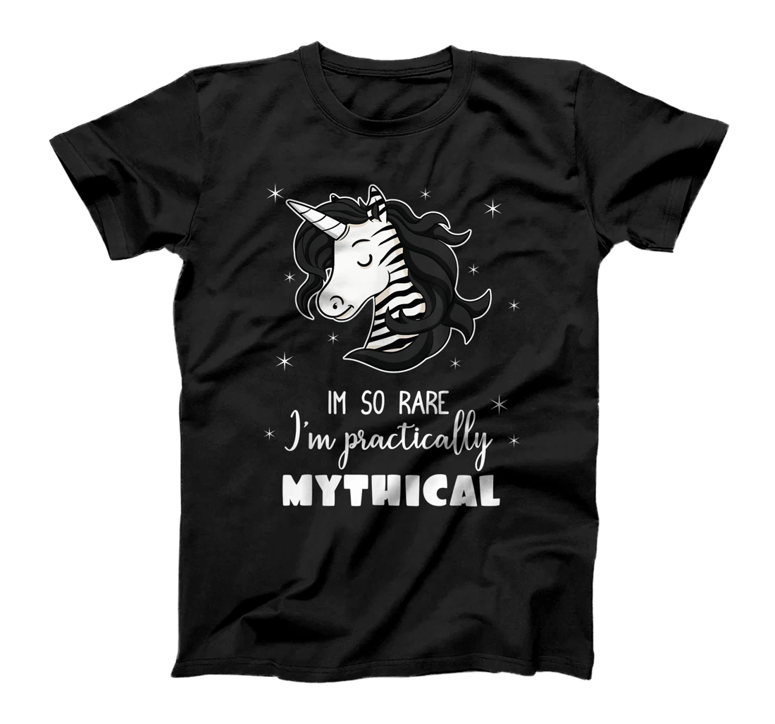 Mythical Unicorn Ehlers Danlos Black And White Zebra Stripe T-Shirt