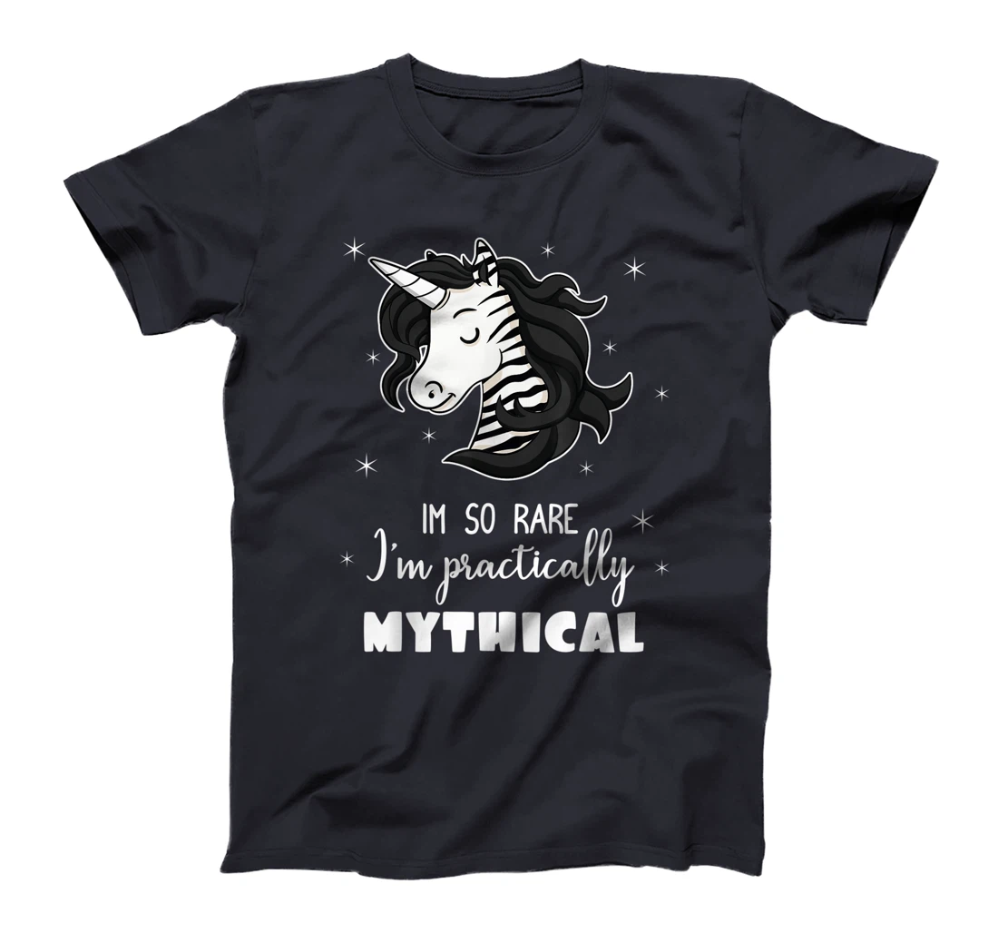 Mythical Unicorn Ehlers Danlos Black And White Zebra Stripe T-Shirt