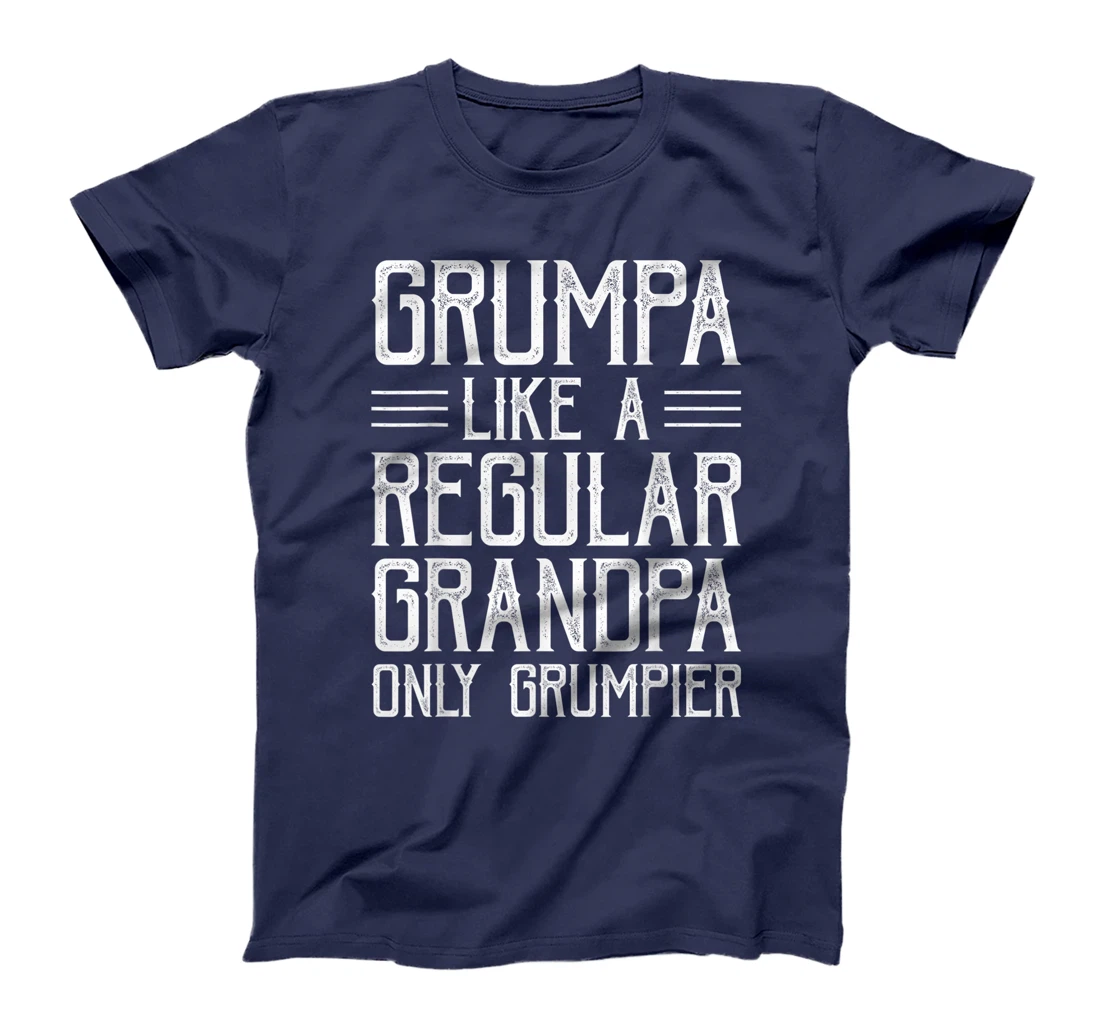 Grumpa Definition Like A Regular Grandpa Distressed Grandpa T-Shirt