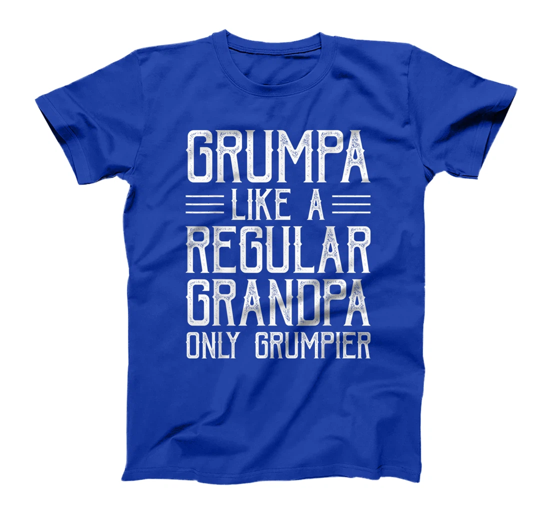 Grumpa Definition Like A Regular Grandpa Distressed Grandpa T-Shirt