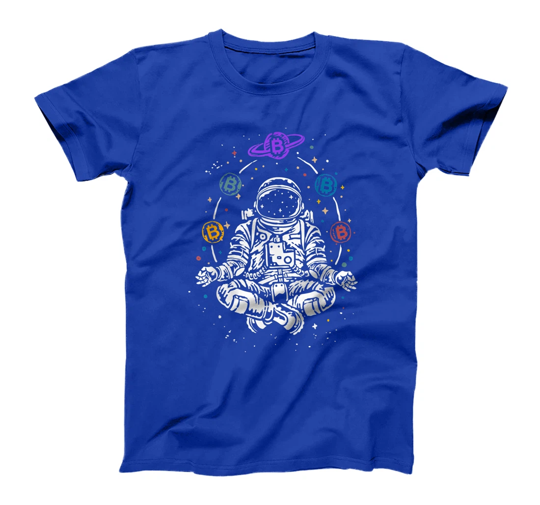 Astronaut Bitcoin Space BTC Cryptocurrency Blockchain Gift T-Shirt