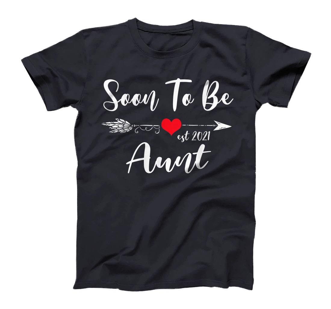 Pregnancy Announcement Soon To Be Aunt Est 2021 T-Shirt