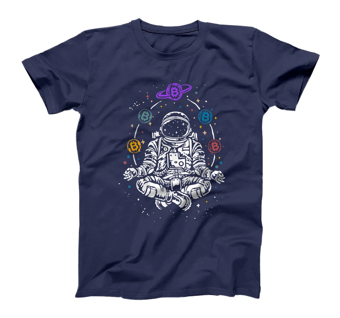 Astronaut Bitcoin Space BTC Cryptocurrency Blockchain Gift T-Shirt