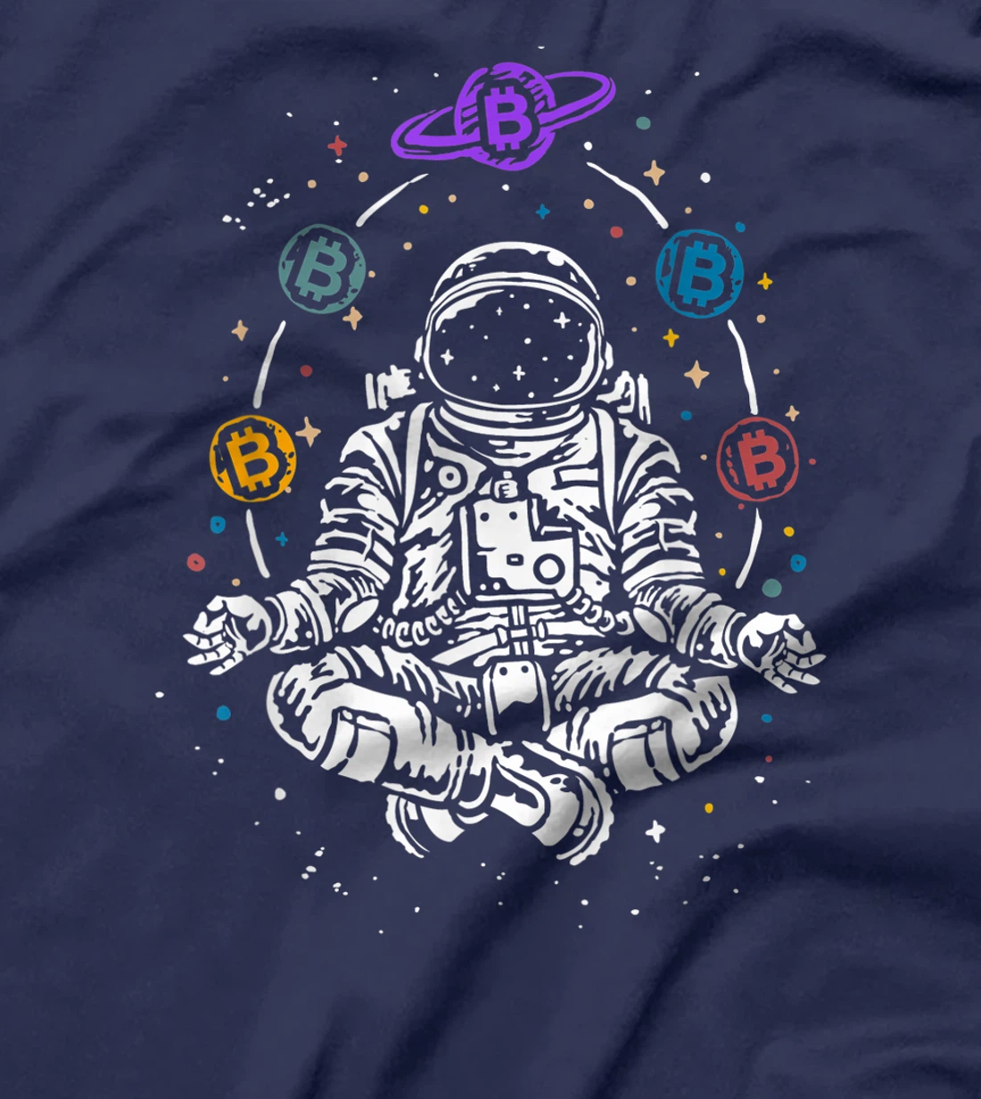 Astronaut Bitcoin Space BTC Cryptocurrency Blockchain Gift T-Shirt