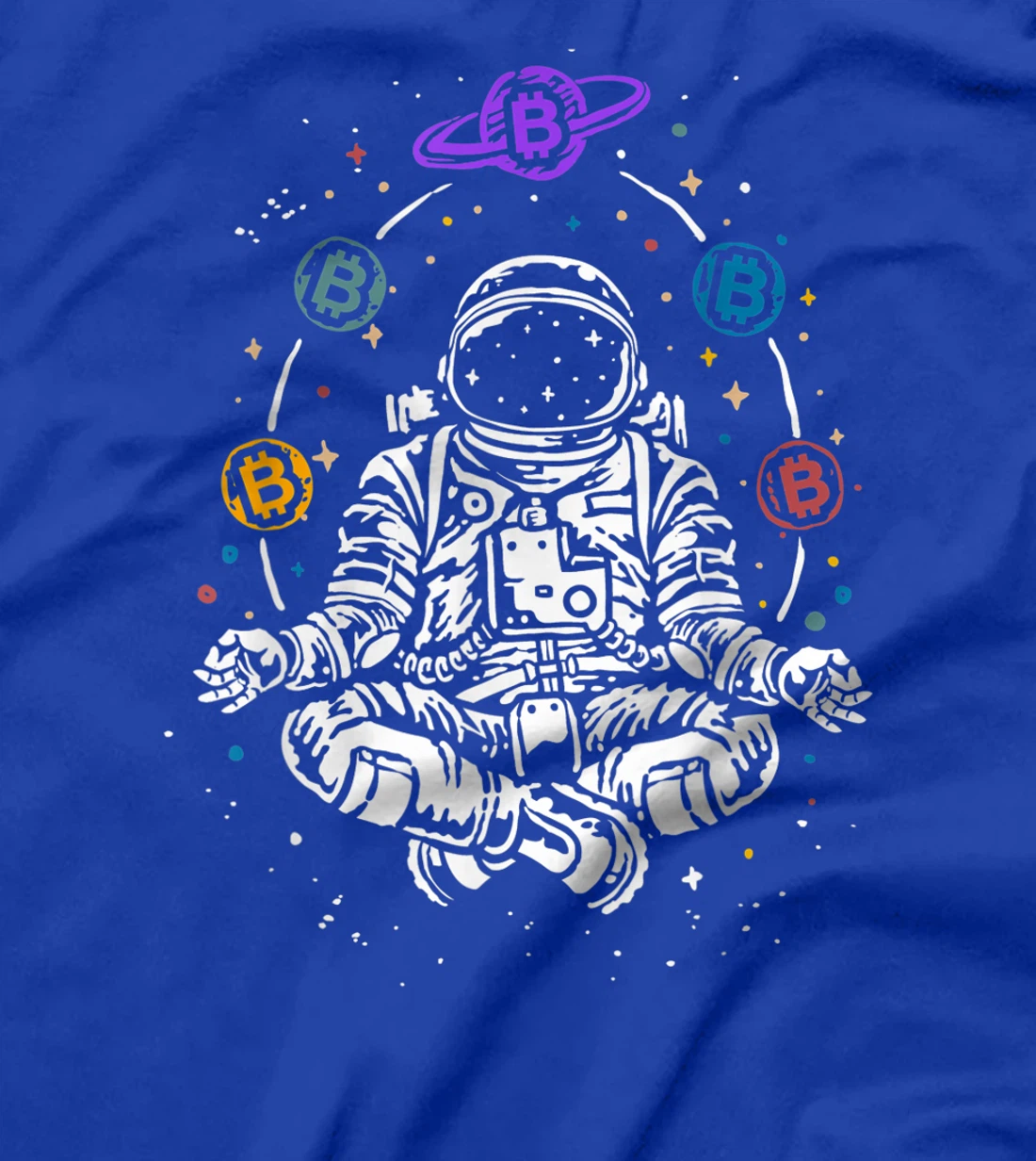 Astronaut Bitcoin Space BTC Cryptocurrency Blockchain Gift T-Shirt