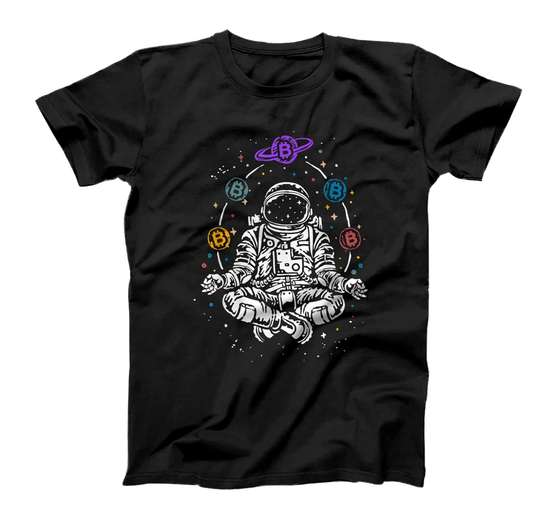 Astronaut Bitcoin Space BTC Cryptocurrency Blockchain Gift T-Shirt