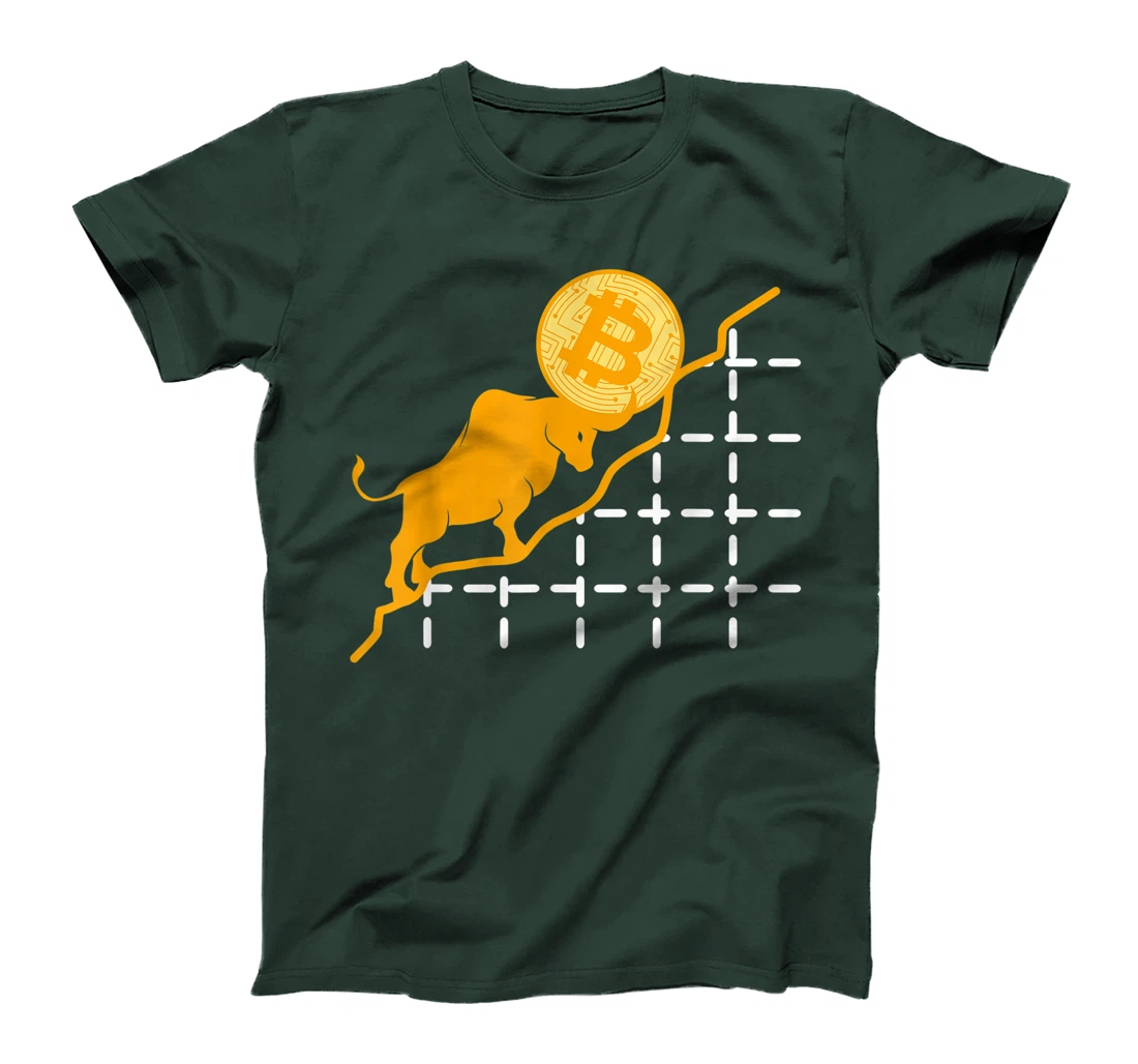 Bulls Bitcoin BTC Cryptocurrency Coin Money Blockchain Gift T-Shirt