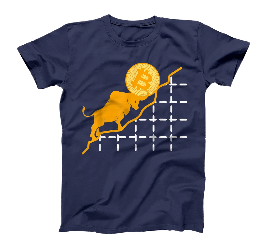 Bulls Bitcoin BTC Cryptocurrency Coin Money Blockchain Gift T-Shirt