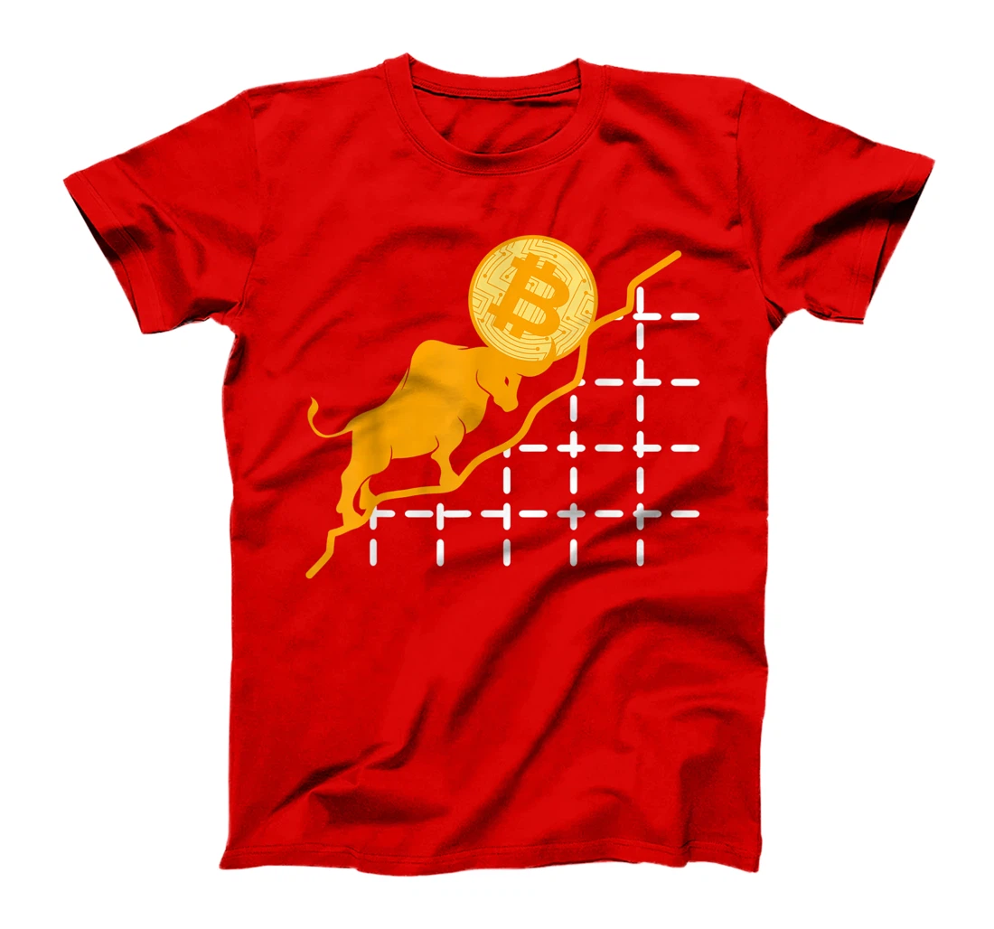 Bulls Bitcoin BTC Cryptocurrency Coin Money Blockchain Gift T-Shirt