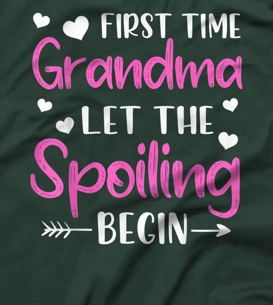 First Time Grandma Let the Spoiling Begin New 1st Time T-Shirt