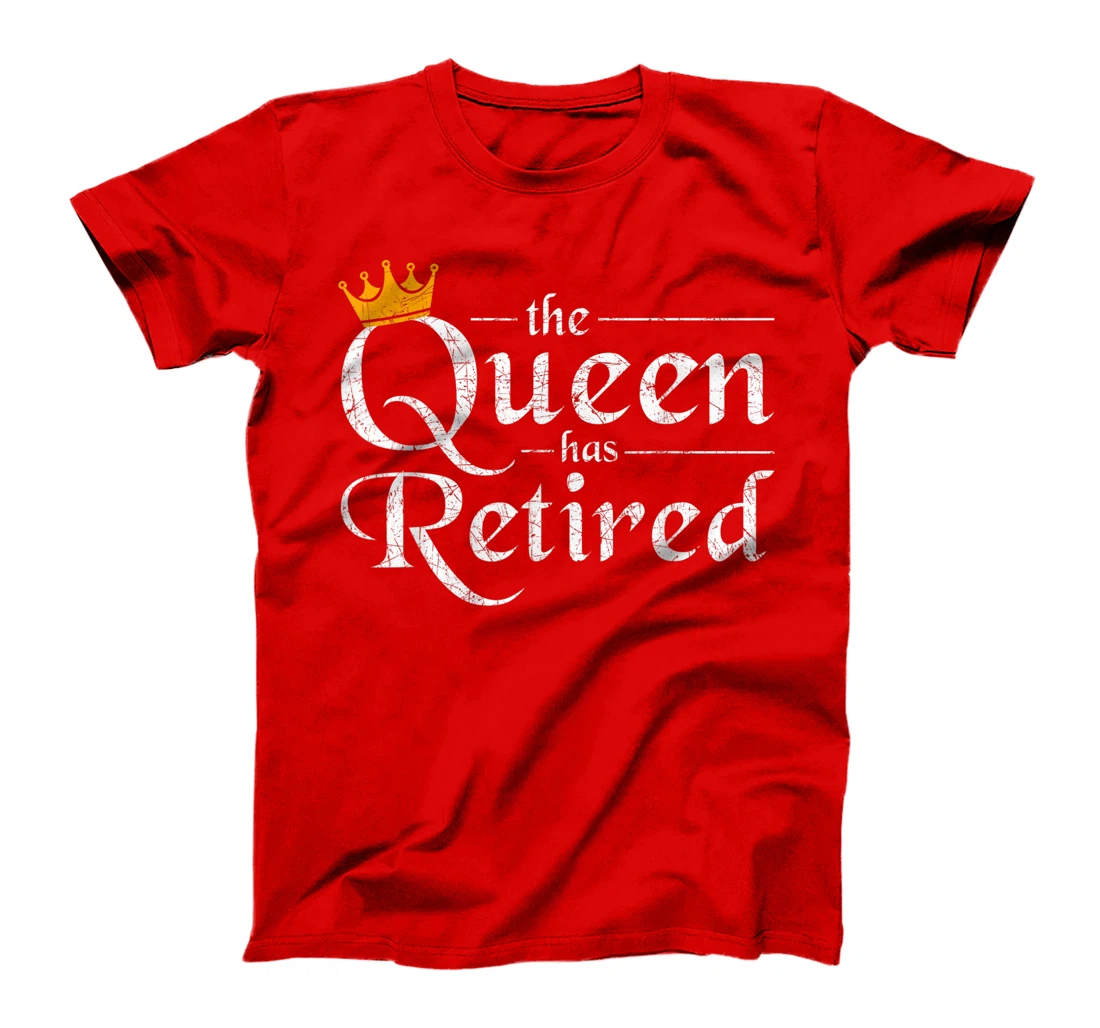 Retired Women Gift Pension Queen Grandma Funny Retirement T-Shirt