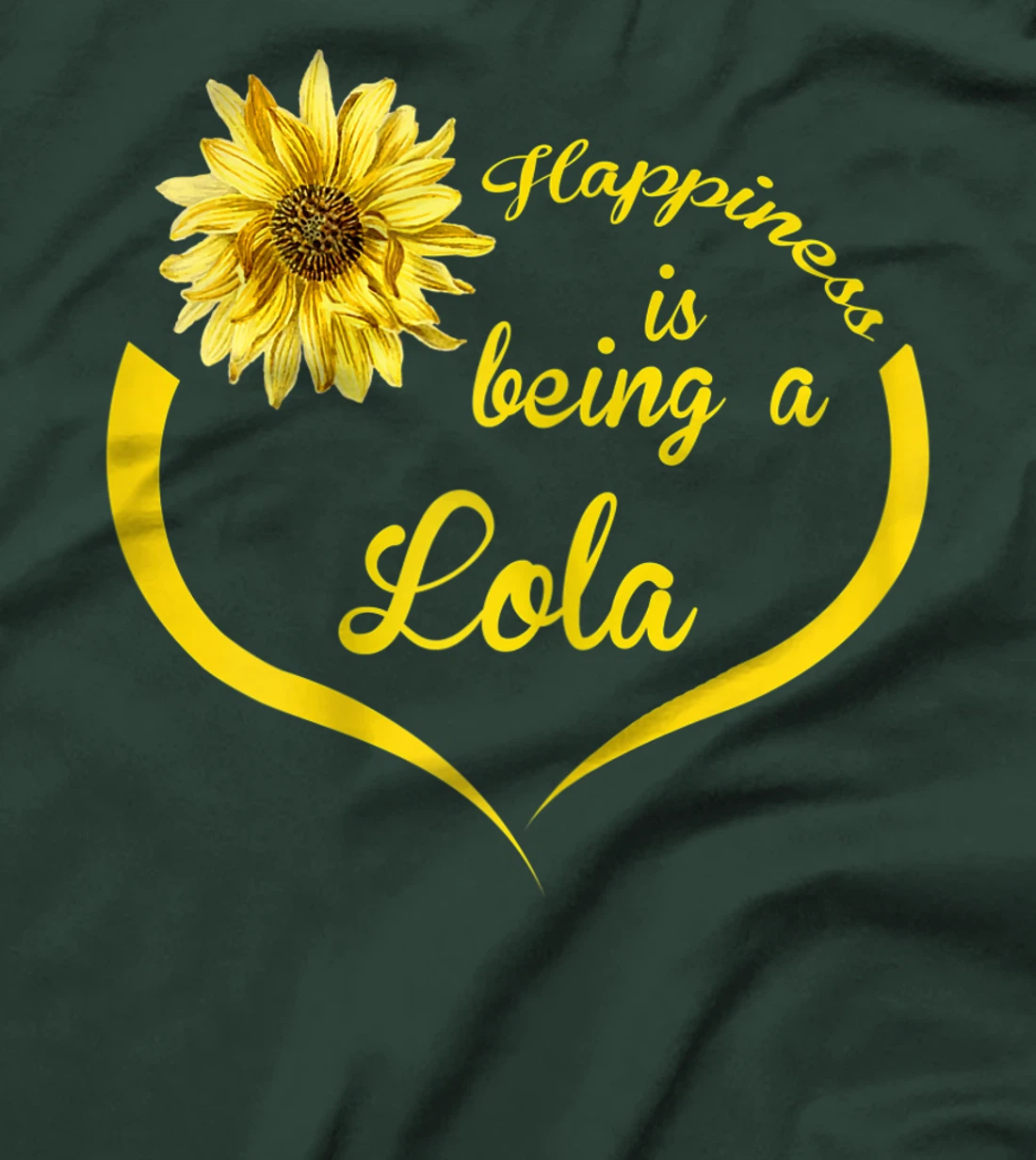 Womens Lola Gift: Happiness Is Being A Lola T-Shirt