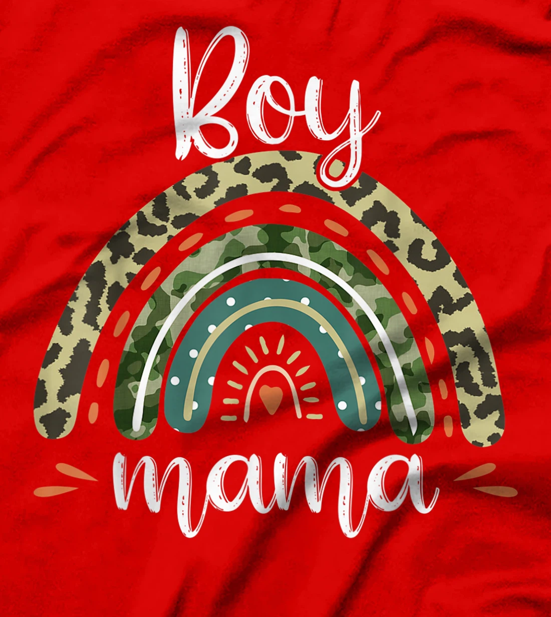 Boy Mama Boho Rainbow - Boy Mama T-Shirt