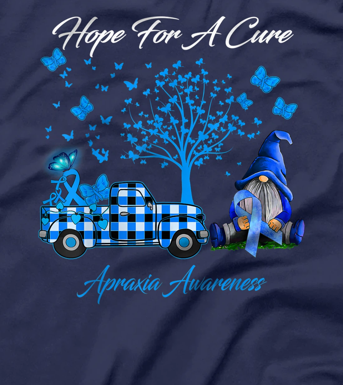 Hope For A Cure Apraxia Awareness Gifts T-Shirt