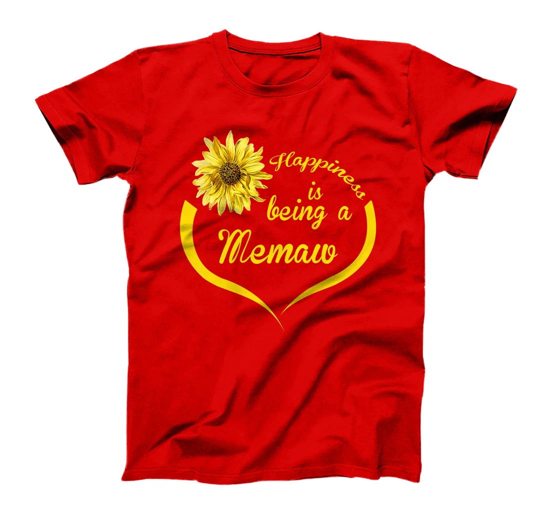 Womens Memaw Gift: Happiness Is Being A Memaw Premium T-Shirt