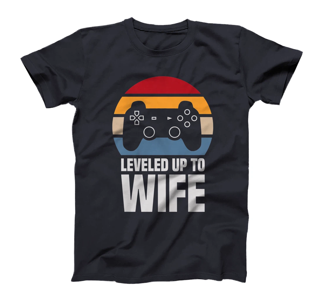 Womens Leveled Up To Wife Gifts For Her Newly Married Couple Premium T-Shirt