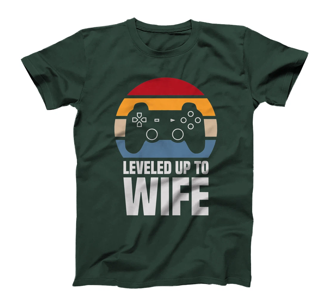 Womens Leveled Up To Wife Gifts For Her Newly Married Couple Premium T-Shirt