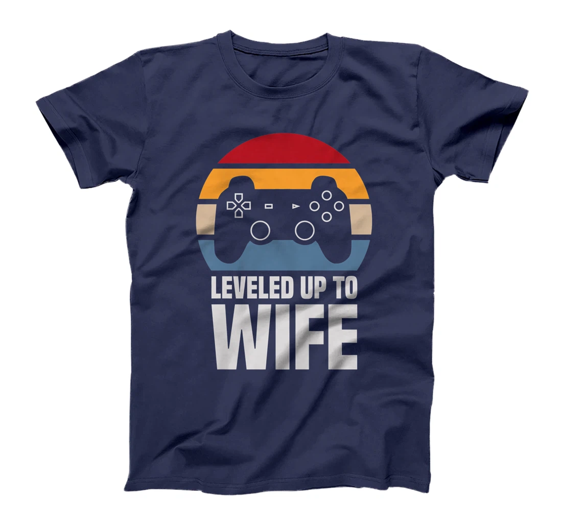 Womens Leveled Up To Wife Gifts For Her Newly Married Couple Premium T-Shirt