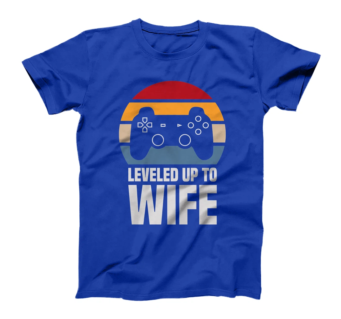 Womens Leveled Up To Wife Gifts For Her Newly Married Couple Premium T-Shirt