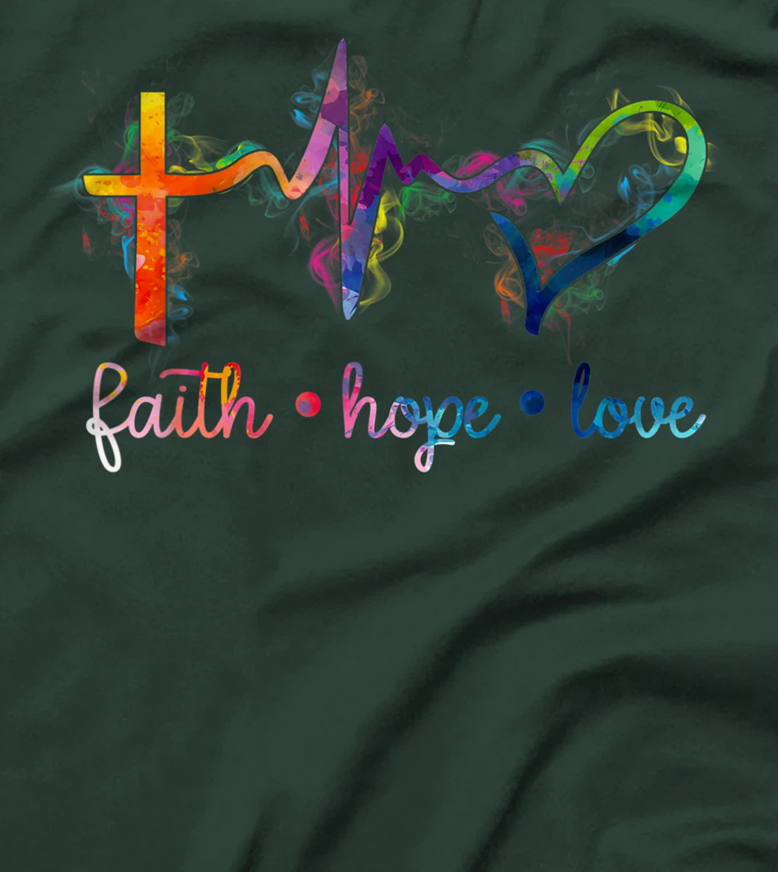 Faith Hope Love Nursing Student Medical Nurse Cool Gifts T-Shirt