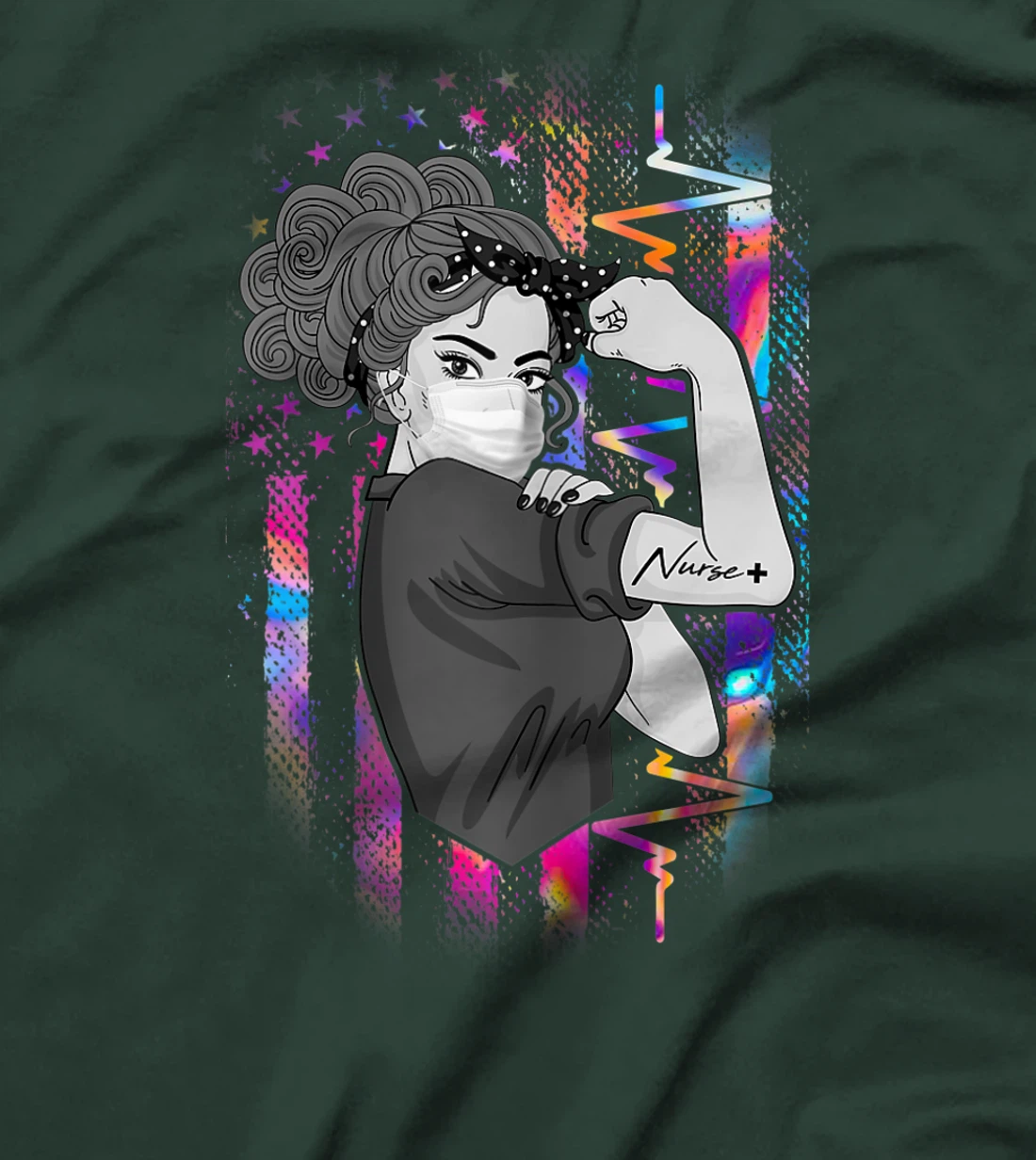 Womens Strong Woman Nurse Proud CNA RN LPN CDN ER Student Gift T-Shirt