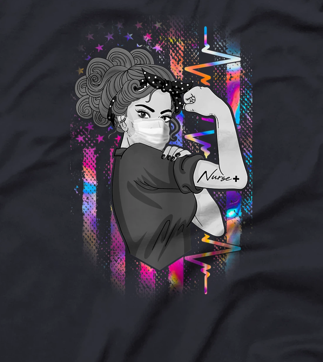 Womens Strong Woman Nurse Proud CNA RN LPN CDN ER Student Gift T-Shirt