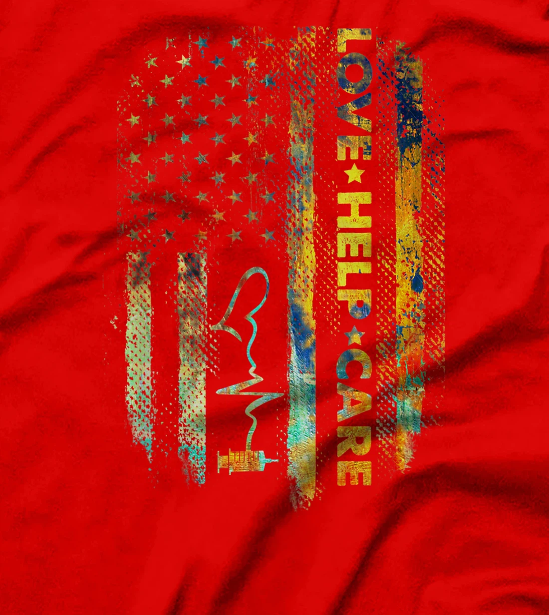 Love Help Care Operating Room Nurse Healthcare Student Gift T-Shirt