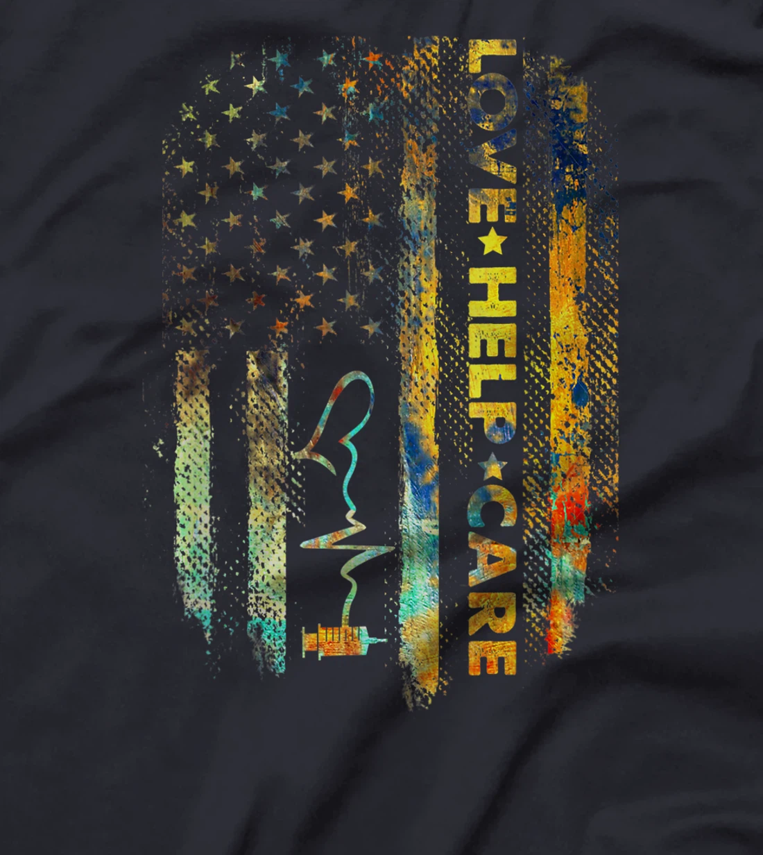 Love Help Care Operating Room Nurse Healthcare Student Gift T-Shirt