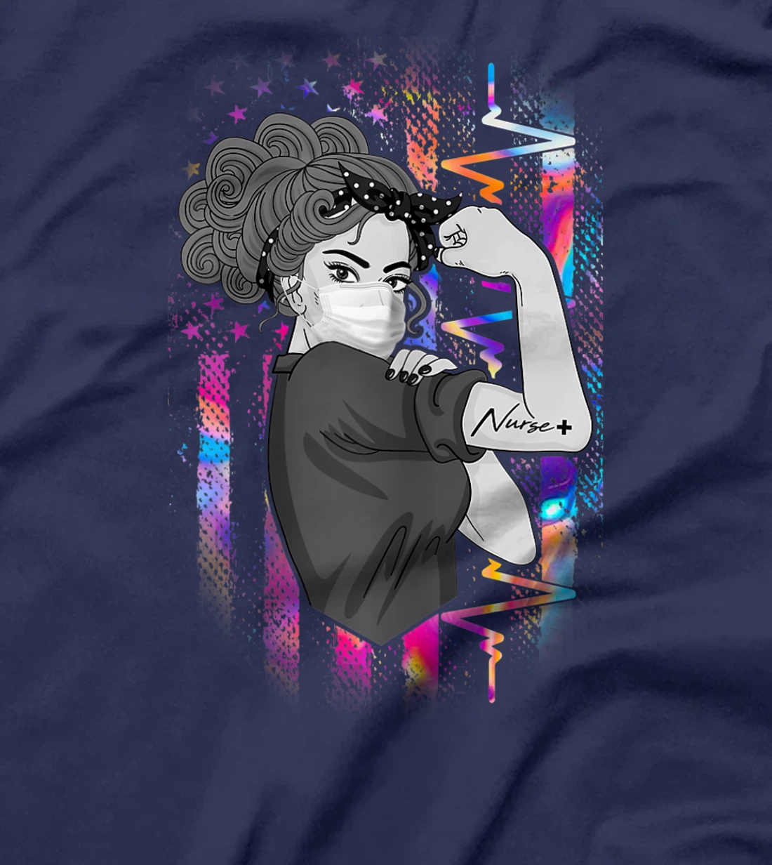 Womens Strong Woman Nurse Proud CNA RN LPN CDN ER Student Gift T-Shirt