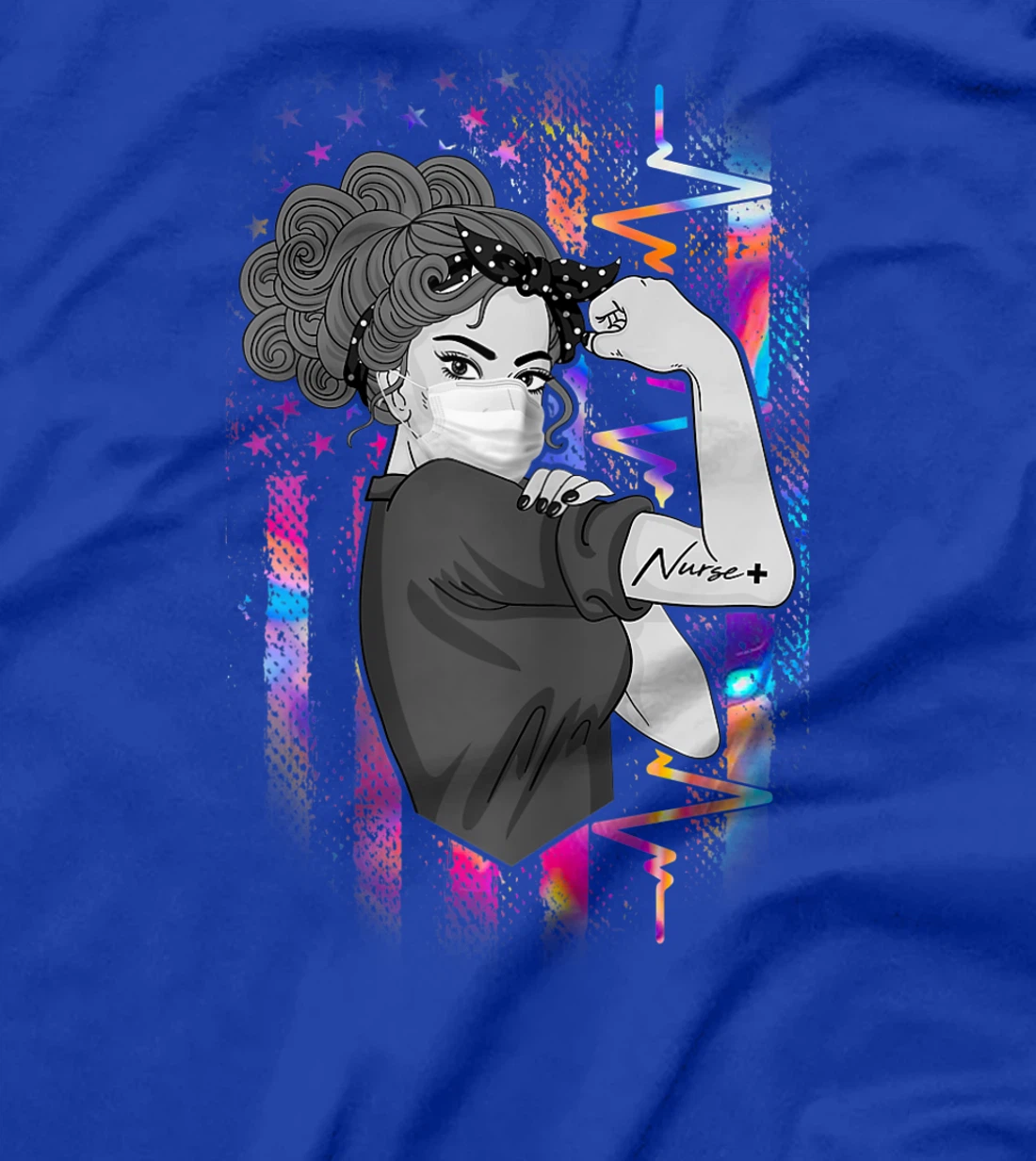 Womens Strong Woman Nurse Proud CNA RN LPN CDN ER Student Gift T-Shirt