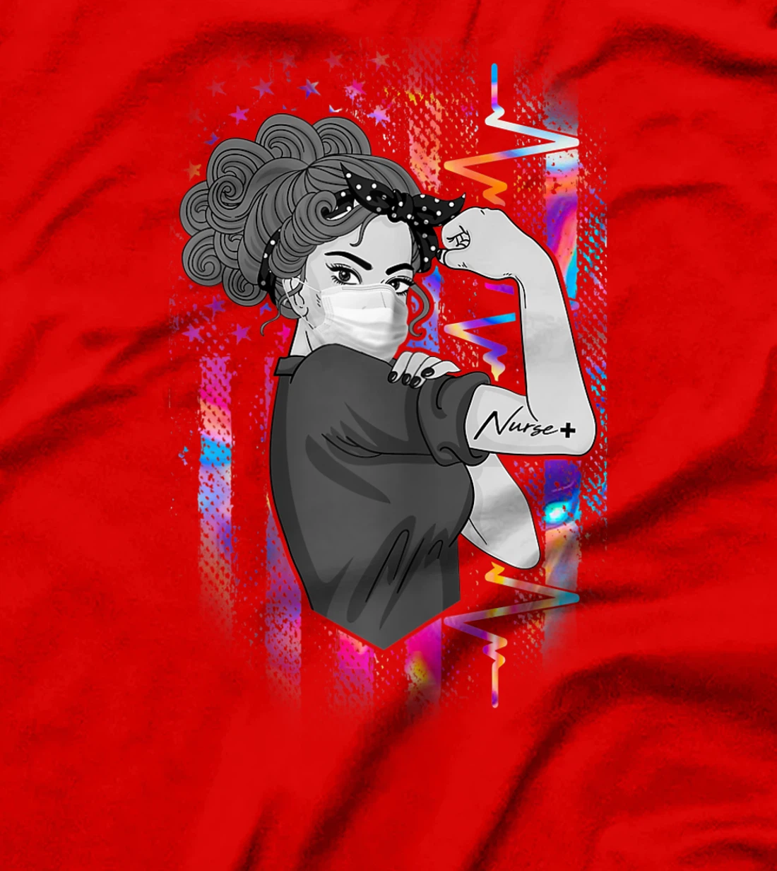 Womens Strong Woman Nurse Proud CNA RN LPN CDN ER Student Gift T-Shirt