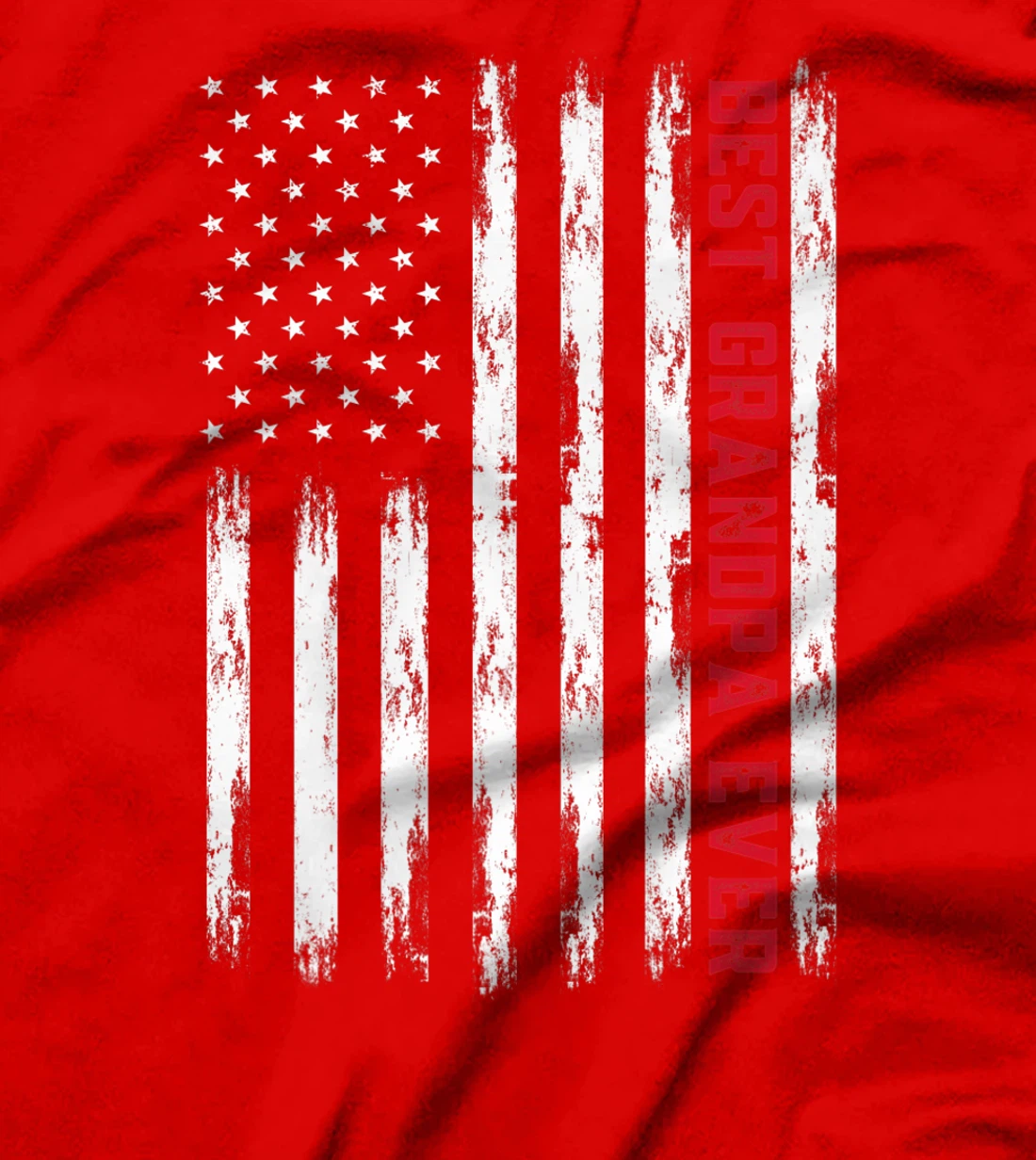 Best Grandpa Ever - American Flag for Men Premium T-Shirt