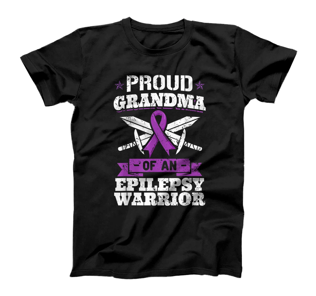 Epilepsy Warrior Grandma Epileptic Seizure Disorder Advocate T-Shirt