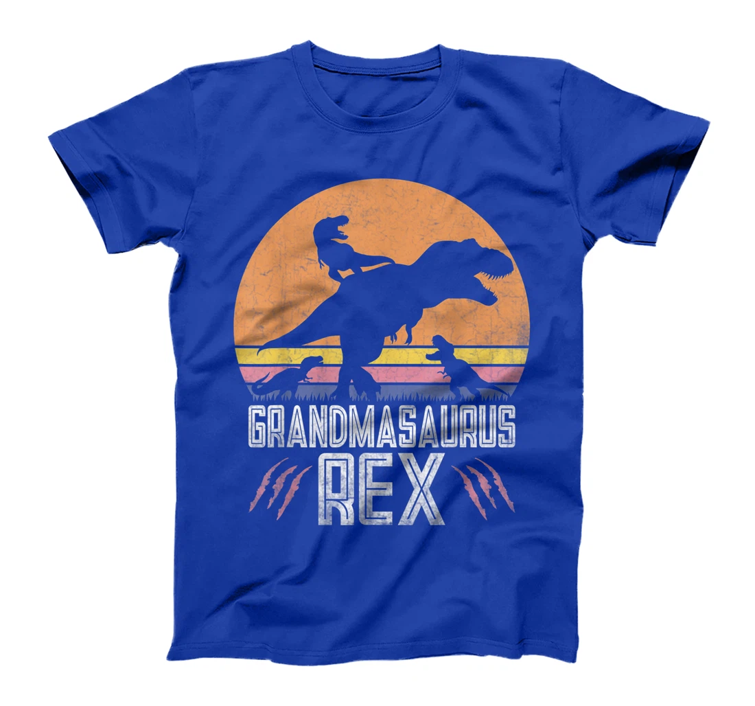 Grandmasaurus Funny Women T-Rex Dino Gift for Grandma of 3 T-Shirt