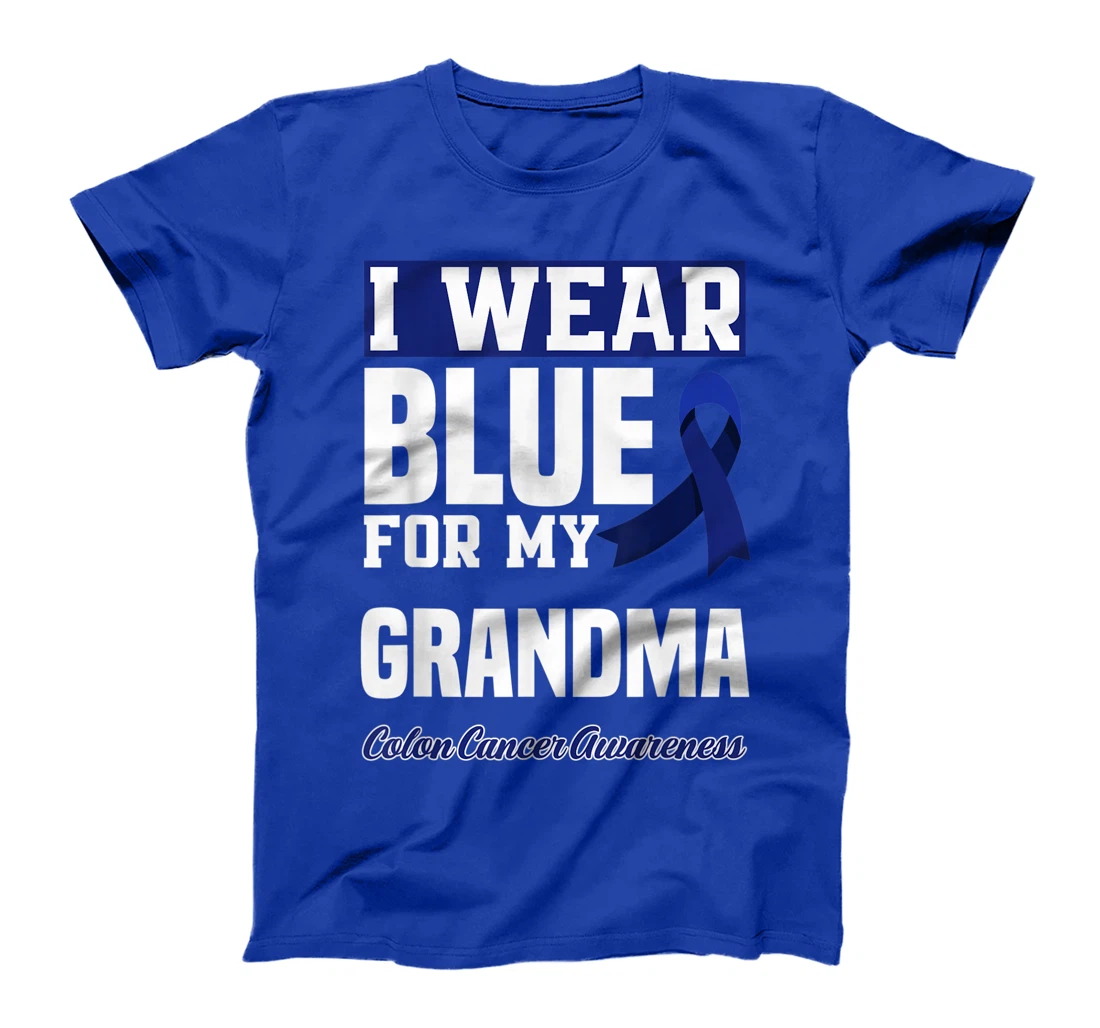 I Wear Blue For My Grandma Granny Colon Cancer Awareness T-Shirt