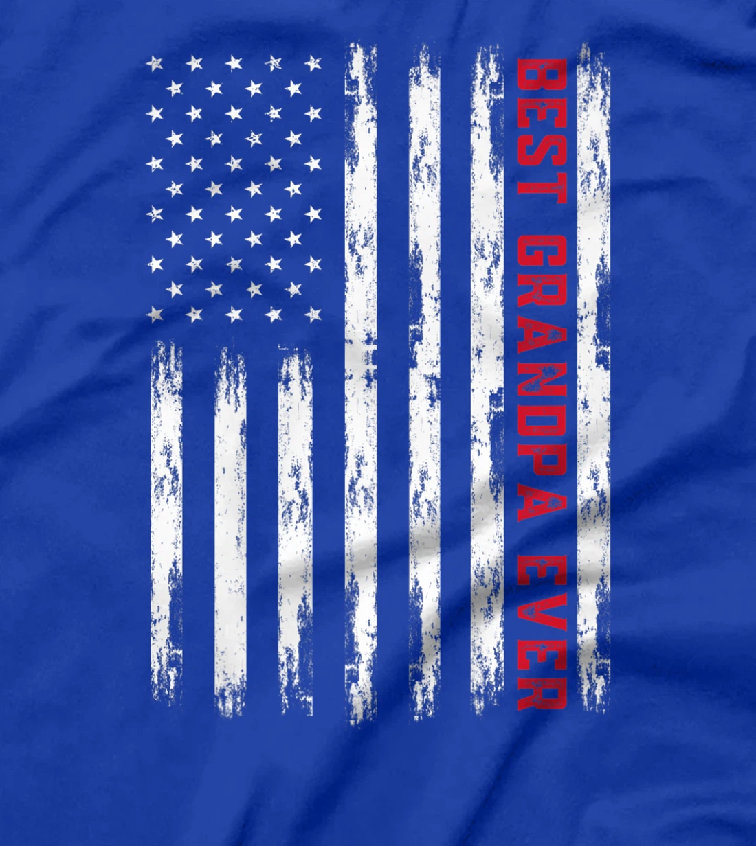 Best Grandpa Ever - American Flag for Men Premium T-Shirt