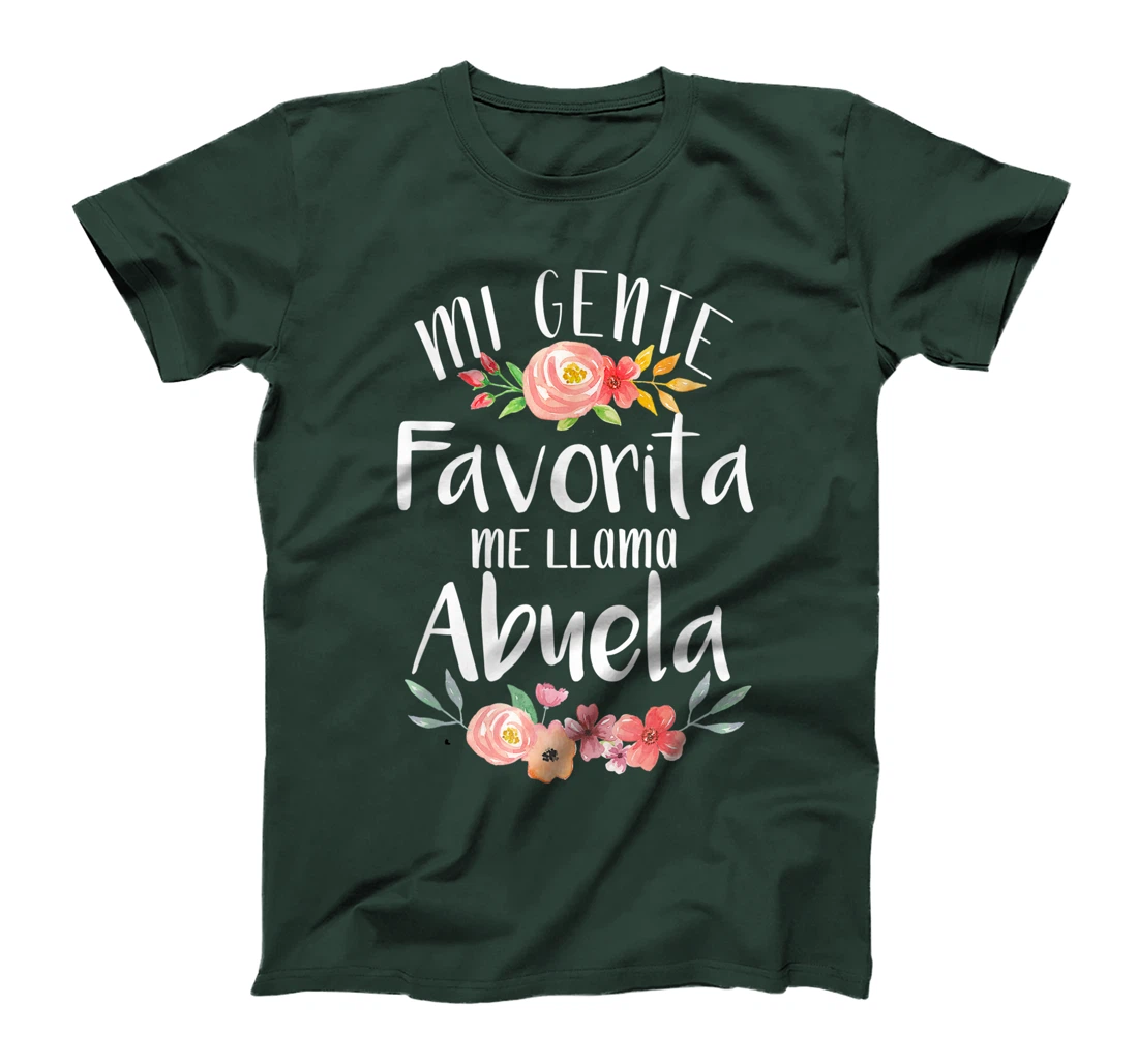 Mi Gente Favorita Me Llama Abuela Spanish Grandma T-Shirt