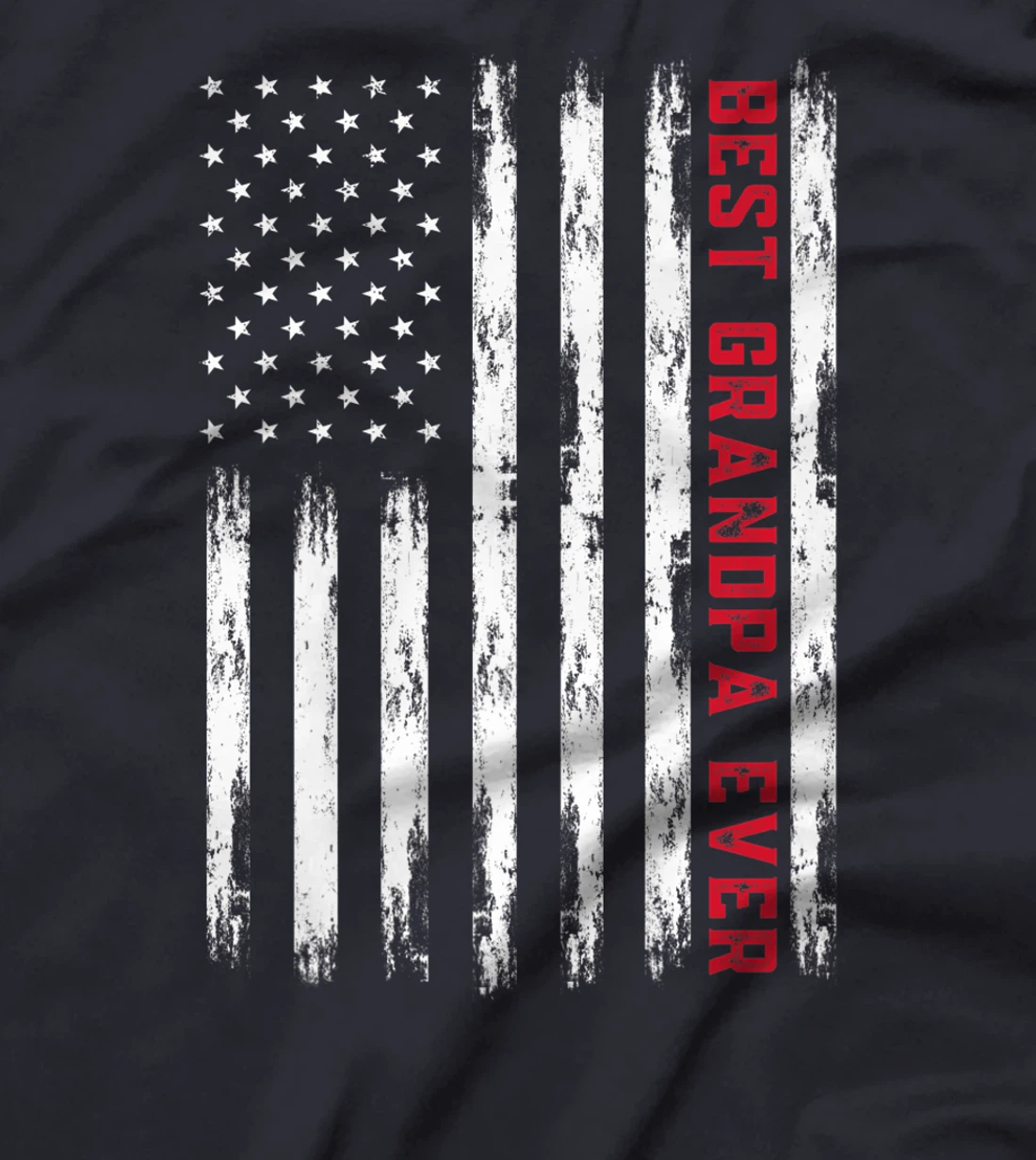 Best Grandpa Ever - American Flag for Men Premium T-Shirt