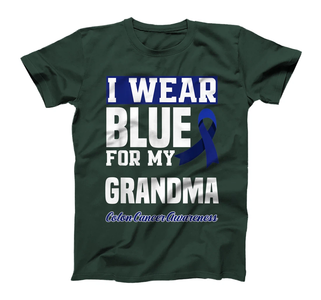 I Wear Blue For My Grandma Granny Colon Cancer Awareness T-Shirt